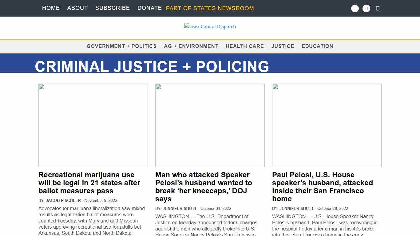 Criminal Justice + Policing Archives • Page 28 of 36 • Iowa Capital Dispatch